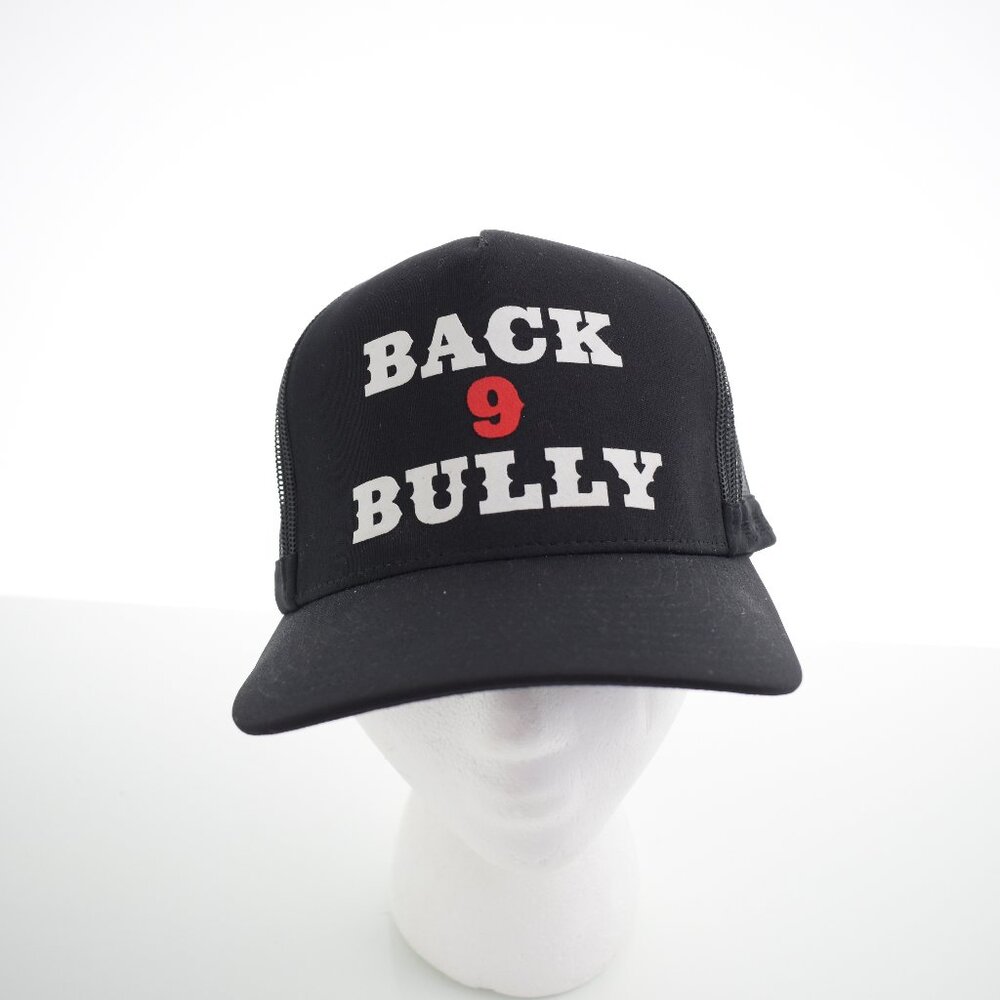 Back 9 Bully G/FORE Black Trucker Golf Hat Mesh - Snapback